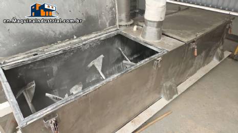 Stainless steel paddle mixer 1.500 kg