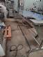 Stainless steel conveyor table with belt for accumulation assembly