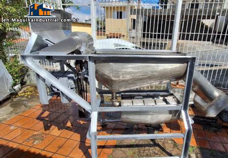 3-stage stainless steel pulper 3,000 kg per hour