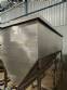 Stainless steel bagging storage silo with 2000 liter output screw conveyor