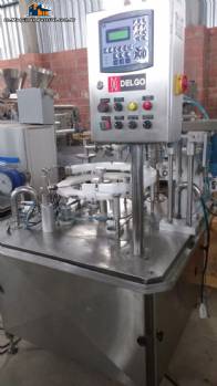 Rotary filling machine for glue in stainless steel Delgo