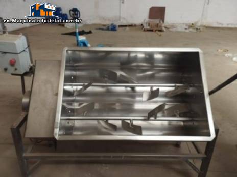 Seleto Industrial 200 kg stainless steel paddle mixer