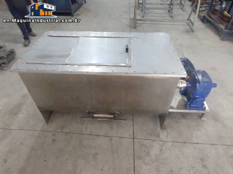 Stainless steel ribbon blender mixer, 500 liters, 10 HP