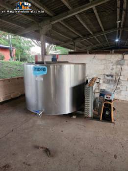Milk expansion and cooling tank 3000 liters ETSCHEID