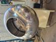 Tangerine stainless steel rake with 200 liters