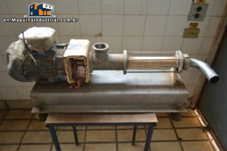 Internal stainless steel helical pump Netzsch