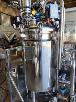 00 L / 140 L 316L Stainless Steel CIP Reactor Tank Skid System Kroma Equipamentos (With URS Documentation & Data Sheet)