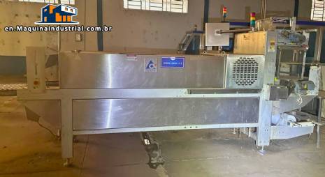 Complete Tetra Pak TBA 8 packaging line with cardboard packer and shrink