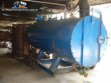 Firetube boiler for wood