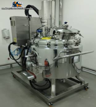 200 L stainless steel 316 L pressure reactor with integrated lid lifter, RDS stainless steel