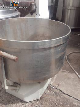 Tacho inox with 300 liter cart