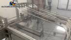 Linear filling machine with 7 filling nozzles