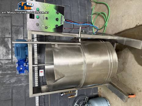 Stainless steel jacketed electric and gas-fired pan for jams and preserves, 250 liters, Inoxmar.
