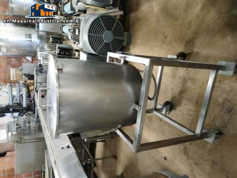 Stainless steel tank with bottom outlet 50 liters