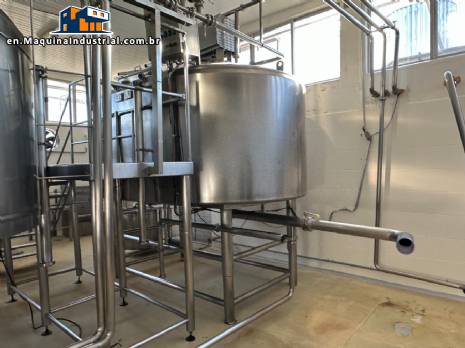 Queijomatic for making cheese paste Globo Inox 5,000 liters