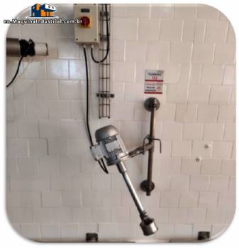 Artinox stainless steel agitator, disperser, mixer, and homogenizer for liquids, 0.75 HP.