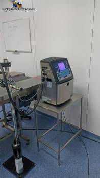 Conveyor belt with dater and 10 meter stainless steel support table