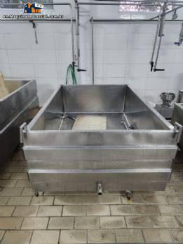 Stainless steel jacketed tank for cheese production 1500 liters