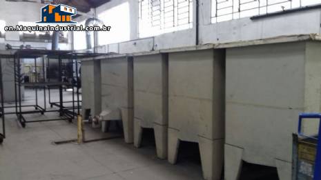 Cathodic electrodeposition line for inks