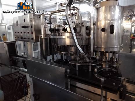 Complete bottling line for carbonated soft drinks, 2,400 bottles/hour, Zegla