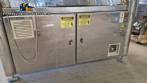 Automatic stainless steel labeling machine with two heads for Narita self-adhesive labels