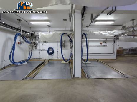 Floor scale with ramp in 304 stainless steel, Alfa Instrumentos, 1000 kg and 4000 kg