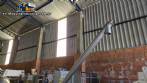Inclined screw conveyor with stainless steel silo