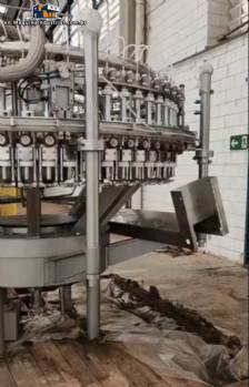 Rotary filling, rinsing, and capping machine for carbonated products 40 60 8 CFT
