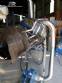 Rotary industrial roaster for roasting grains