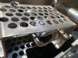 Stainless steel gas-powered tilting mixing tank, 300 liters.