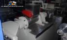 Chewing gum extruder with 4 and 6 rows in stainless stee