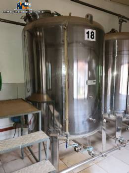 Zegla stainless steel mixing tank 3000 liters