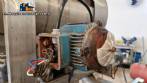 Rotary tube drum and stainless steel screw conveyor mixer for feed