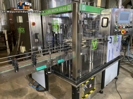 Vinox Zegla rotary filling machine for 1 to 5-liter jerrycans and jugs (retrofitted)