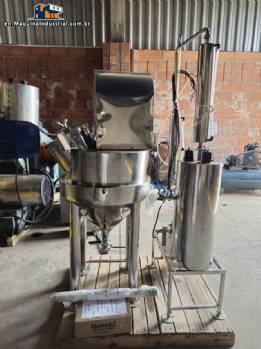 90 kg stainless steel jacketed food homogenizer processor