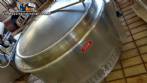 2 industrial Cauldron (or steam autogerador) 1000 gas in stainless steel 304